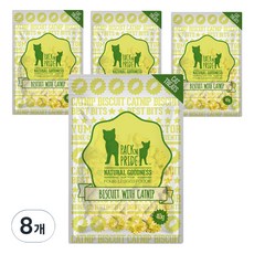 팩앤프라이드 고양이 캣닢 비스켓, 8개, 연어, 40g