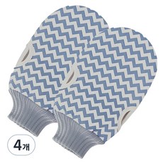 Vitabello 低刺激去角質手套, 藍色, 4個, 1入