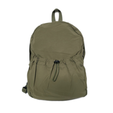 HypeBag 女性休閒束繩口袋後背包, 卡其色