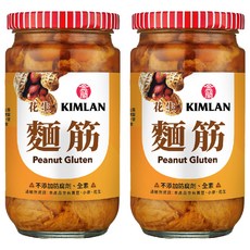 金蘭花生麵筋 嚴選雲嘉南飽滿花生, 396g, 2罐