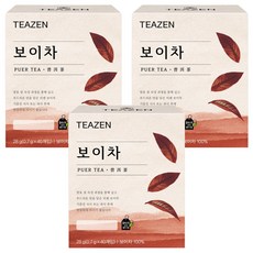 티젠 보이차, 700mg, 40개입, 3개