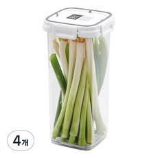수납이야기 스카이락 밀폐용기 정 4호, 4개, 1.8L