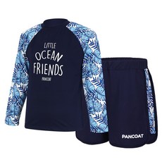 pancoat 兒童椰子樹印花防曬泳衣套裝 PMRG-31103