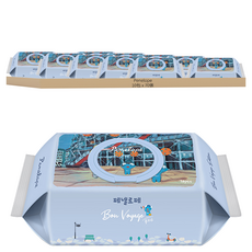 Penelope Bon Voyage 嬰兒用濕紙巾 掀蓋式, 75gsm, 70張, 10包