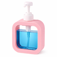 주방세제 바디 샴푸 리필 공병 펌프 디스펜서, 핑크, 1개