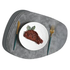 바른픽 식탁매트 테이블 양면 T05 2개, 블루그레이 + 딥블루, 1세트, 42 x 34 cm 블루그레이 + 딥블루, 1세트, 42 x 34 cm