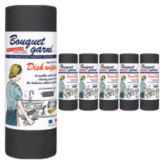 부케가르니 딥 클린 엠보 원데이 수세미, 다크 그레이, 6개, 60개