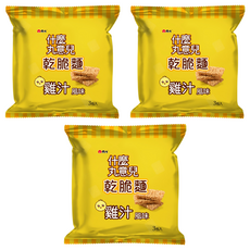 維力 什麼丸意兒 乾脆麵 雞汁風味 3入, 105g, 3袋