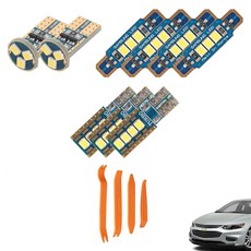 CARTEM Luna LED 汽車室內燈 + 拆卸工具全套組, 1套, All New Malibu LT / LTZ等級 一般型 2016年4月~2018年10月