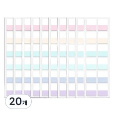 高CP值索引便利貼 6款 x 2入組, 12格, 20個