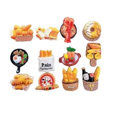 Homeflow 可愛麵包造型冰箱磁鐵 12款 2件組, 混合色