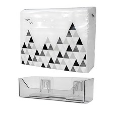 UdiLife 優的生活大師 抽取式擦手紙巾架, 附120抽擦手紙巾, 免釘免鑽, 快速安裝, SGS檢驗合格, 透明色, 1個