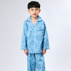 Kids Line 男童印花長袖睡衣+印花長褲套裝
