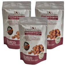 T.N.A. 悠遊 皮毛好美麗 EPA/DHA毛髮保健營養錠，全齡犬貓適用，Omega-3, Omega-6，深海魚油，幫助毛髮亮麗, 皮膚/毛髮, 80顆, 3袋