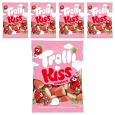 Trolli Kiss軟糖 草莓口味, 100g, 5包