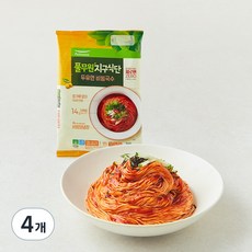 풀무원 지구식단 얇은 두유면 비빔국수, 423g, 4개