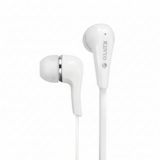 Kinyo 耳塞式耳機 1.2m(插頭3.5mm), EMP-65, 白色, 1個