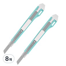 deLi 得力 美工刀 2031, 綠色, 8個