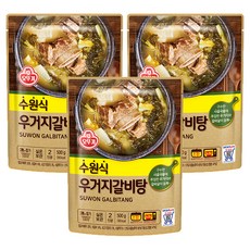 오뚜기 수원식 우거지갈비탕, 3개, 500g