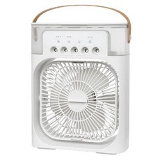 Smart Bearing 智慧魔力 第六代噴霧7彩夜燈定時冷風扇, 5大噴頭 強效加濕, 白色