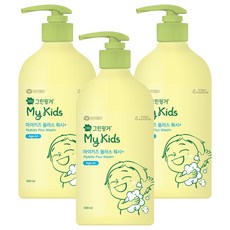 GREEN FINGER 綠手指 My Kids Plus孩童溫和清潔沐浴露 桃子香, 3瓶, 500ml