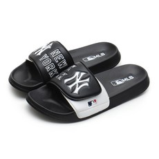 MLB 紐約洋基隊魔鬼氈拖鞋, 黑色, 230