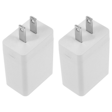 C-Star AC充電器 1A 攜帶電話用, 白色, 2個