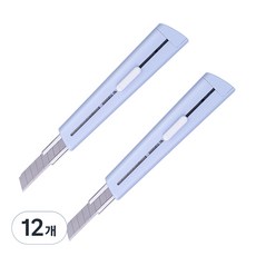 델리 마카롱 컬러 커터칼 2038, 블루, 12개