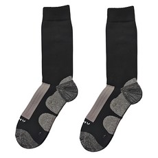 Amiss 機能感 美麗諾羊毛襪 加厚全毛巾款, 黑色, 1雙