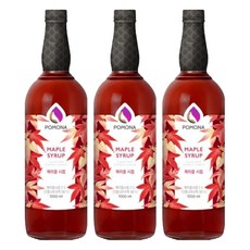 포모나 메이플 시럽 포모나 커피시럽, 1L, 3개