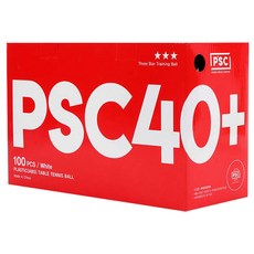 PSC ABS 桌球練習球 100個 1盒 白色 40mm標準尺寸 三星球等級