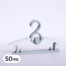 조절가능 어린이 옷걸이, 03 그레이, 50개입