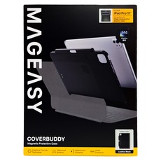 MAGEASY CoverBuddy 磁吸保護殼 支援巧控鍵盤/Pencil, 1個, 黑色