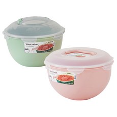 LocknLock 樂扣樂扣 圓形西瓜保鮮盒 6L+8L組, 1組