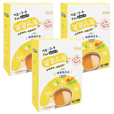 農純鄉 寶寶高湯 蘋果雞高湯 6個月以上 4包, 600g, 3盒