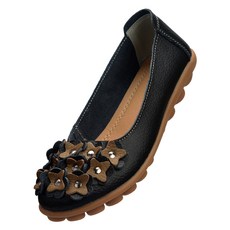 유세븐 효도화 여성용 가죽 컴포트 로퍼 DM1010