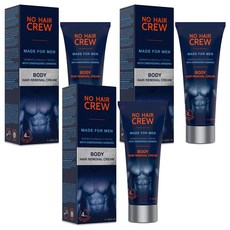 노헤어크루 바디제모크림 팔/다리용, 200ml, 3개