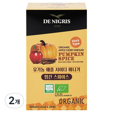 DE NIGRIS 德尼格斯 有機蘋果西打醋 南瓜香料 20入, 2個, 300ml