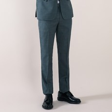 Liberclassy 男士標準領修身羊毛混紡西裝褲 LHS13684
