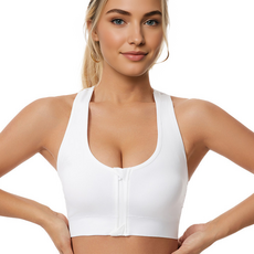 딥톡 앞지퍼 스포츠브라 메쉬 망사 브라탑 DT0823