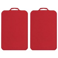 SCELLER Petit 韓國製造抗菌防刮砧板, 緋紅色, 2個