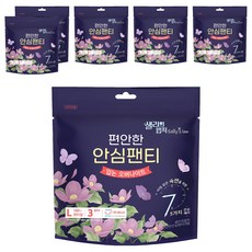 샐리의법칙 안심 입는 오버나이트 팬티형, 대형, 3개입, 6개
