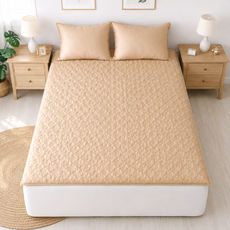 D MADE BEDDING 自行製作 60支莫代爾防滑石床土床墊/床褥, 米色