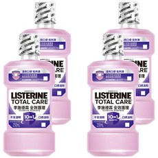 LISTERINE 李施德霖 全效護理除菌漱口水 無酒精配方, 250ml, 4瓶
