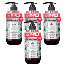 plu 日常磨砂沐浴乳 覆盆子薄荷香, 500g, 4個