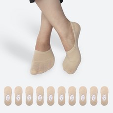 에이원 여성용 실속형 무지 페이크 덧신 10켤레