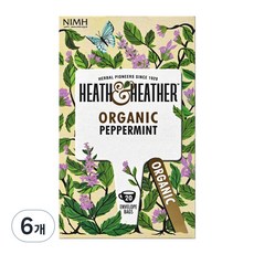 히스앤헤더 오가닉 페퍼민트, 1g, 20개입, 6개