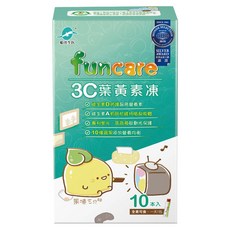 船井生醫 3C葉黃素凍 果凍三兄妹版 葉寶，富含10種營養，蔬果添加，營養均衡，含維生素D，保護晶亮, 15g, 10包, 1盒