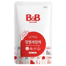 B&B 嬰兒奶瓶清潔劑補充裝, 500ml, 1包