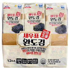 Saeupyo 有名菀島海苔 12包, 60g, 1袋